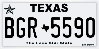 TX license plate BGR5590