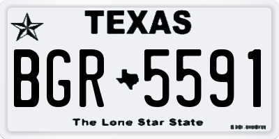TX license plate BGR5591
