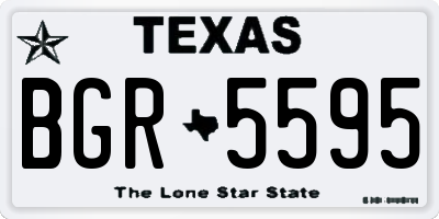 TX license plate BGR5595