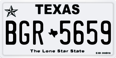 TX license plate BGR5659