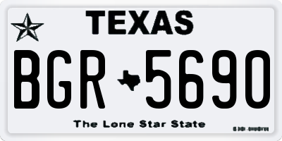 TX license plate BGR5690