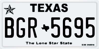 TX license plate BGR5695