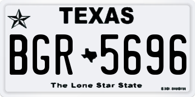 TX license plate BGR5696