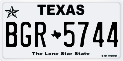 TX license plate BGR5744