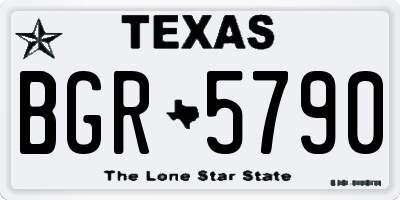 TX license plate BGR5790