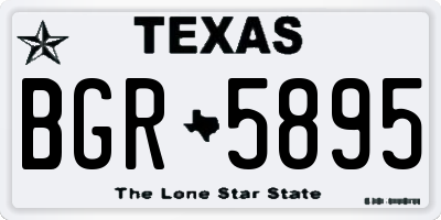 TX license plate BGR5895