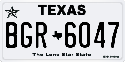 TX license plate BGR6047