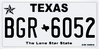 TX license plate BGR6052