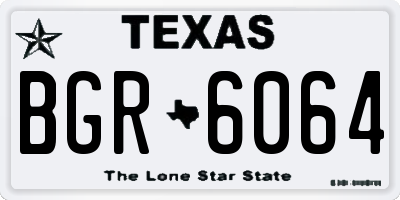 TX license plate BGR6064
