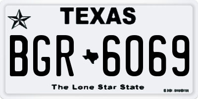 TX license plate BGR6069