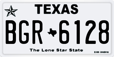 TX license plate BGR6128