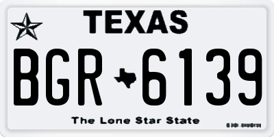 TX license plate BGR6139