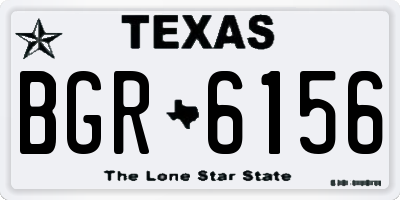 TX license plate BGR6156