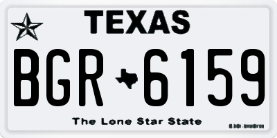 TX license plate BGR6159