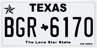 TX license plate BGR6170