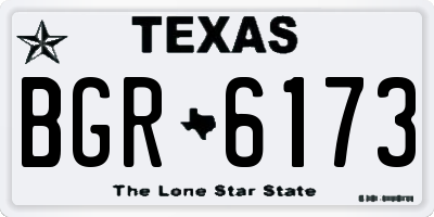 TX license plate BGR6173