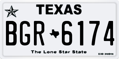 TX license plate BGR6174