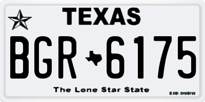 TX license plate BGR6175