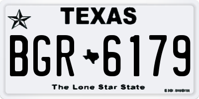 TX license plate BGR6179