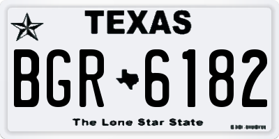 TX license plate BGR6182