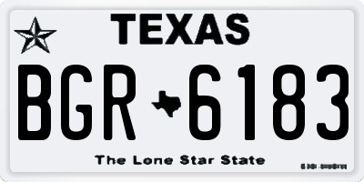TX license plate BGR6183