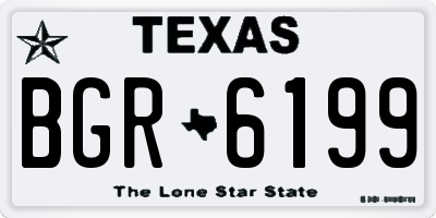 TX license plate BGR6199