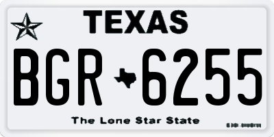 TX license plate BGR6255