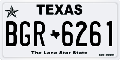 TX license plate BGR6261