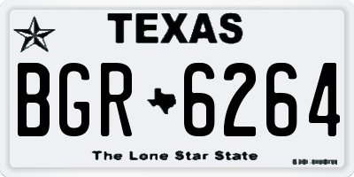 TX license plate BGR6264