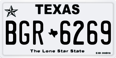 TX license plate BGR6269