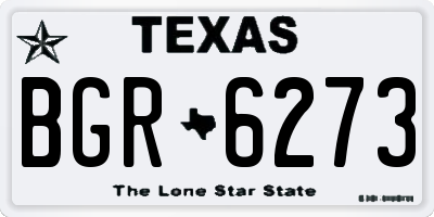 TX license plate BGR6273