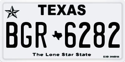 TX license plate BGR6282