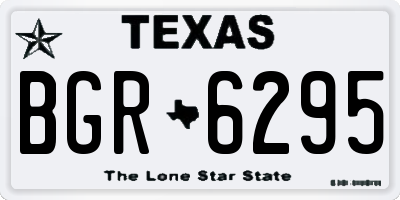 TX license plate BGR6295