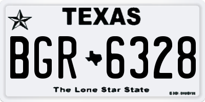 TX license plate BGR6328