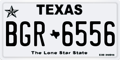 TX license plate BGR6556