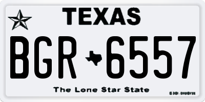 TX license plate BGR6557