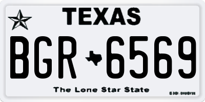 TX license plate BGR6569