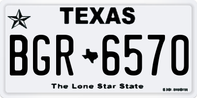 TX license plate BGR6570