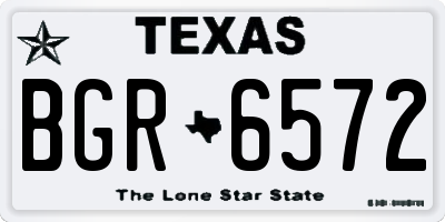 TX license plate BGR6572