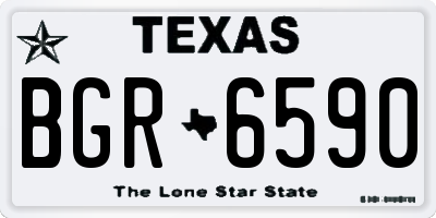 TX license plate BGR6590