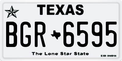 TX license plate BGR6595