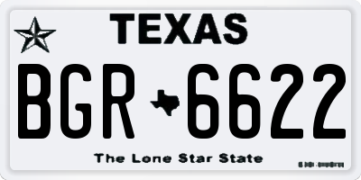 TX license plate BGR6622