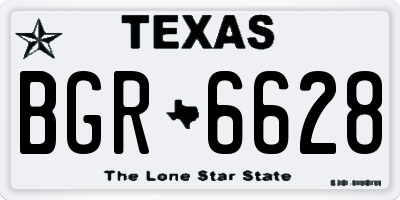 TX license plate BGR6628