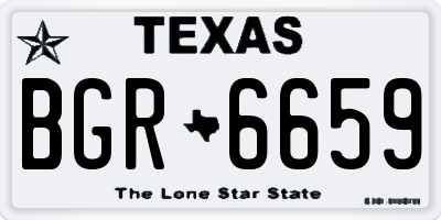 TX license plate BGR6659