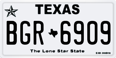 TX license plate BGR6909
