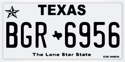 TX license plate BGR6956