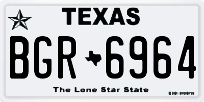 TX license plate BGR6964