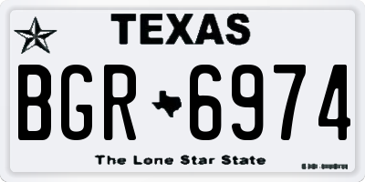 TX license plate BGR6974