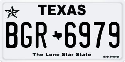 TX license plate BGR6979