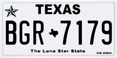 TX license plate BGR7179
